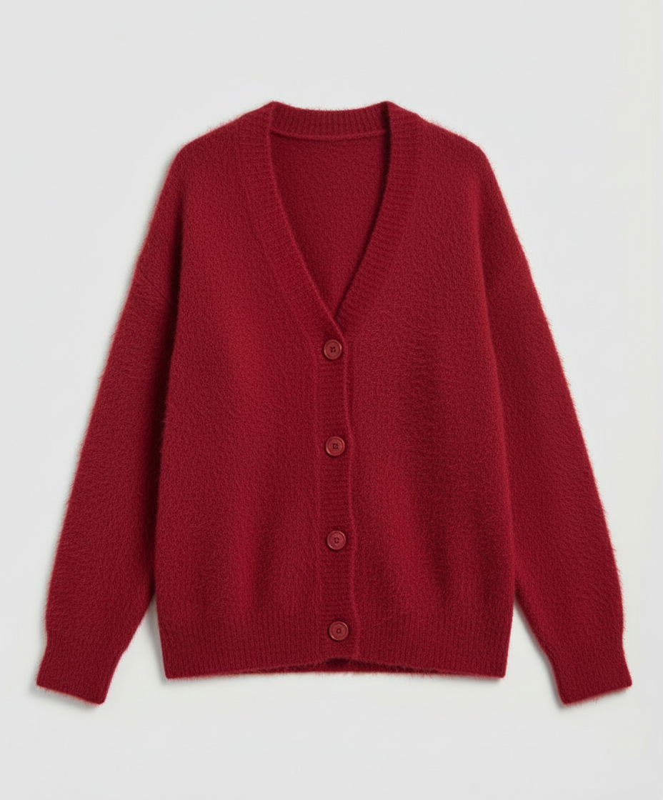 Kuschelige Mohair Strickjacke Damen | EB