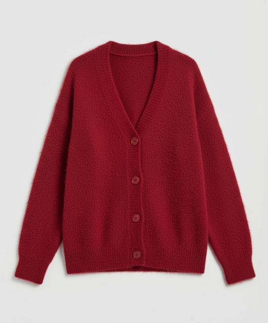 Kuschelige Mohair Strickjacke Damen | EB