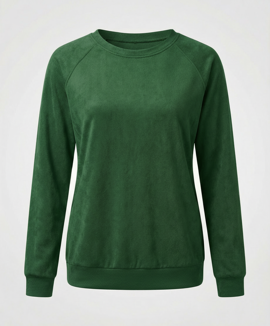 Bequemes Rundhals Sweatshirt Damen | EB