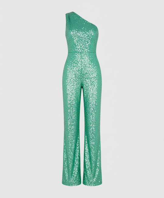 Moderner Pailletten Jumpsuit Damen | EB