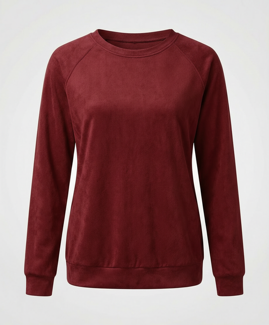 Bequemes Rundhals Sweatshirt Damen | EB