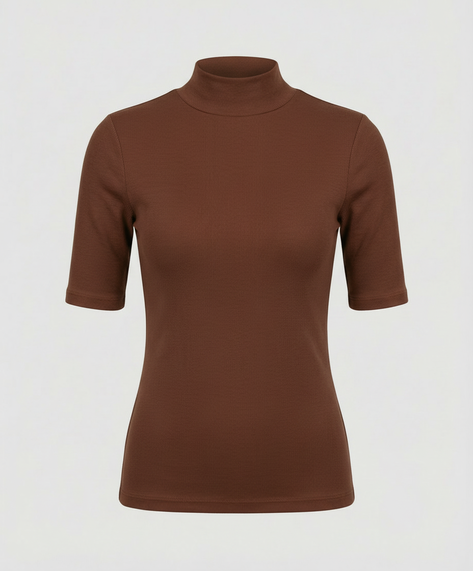 Feinstrick Nahtloser Rollkragenpullover Damen | EB