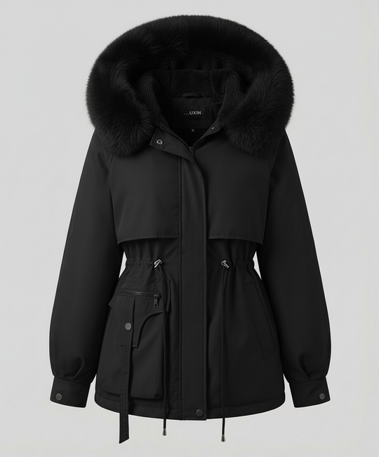 Warme Pelz Winterjacke Damen | EB