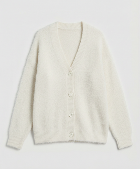 Kuschelige Mohair Strickjacke Damen | EB