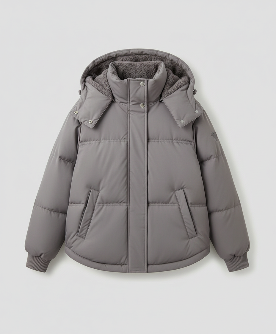 Warme Damen Winterjacke Gepolstert | EB