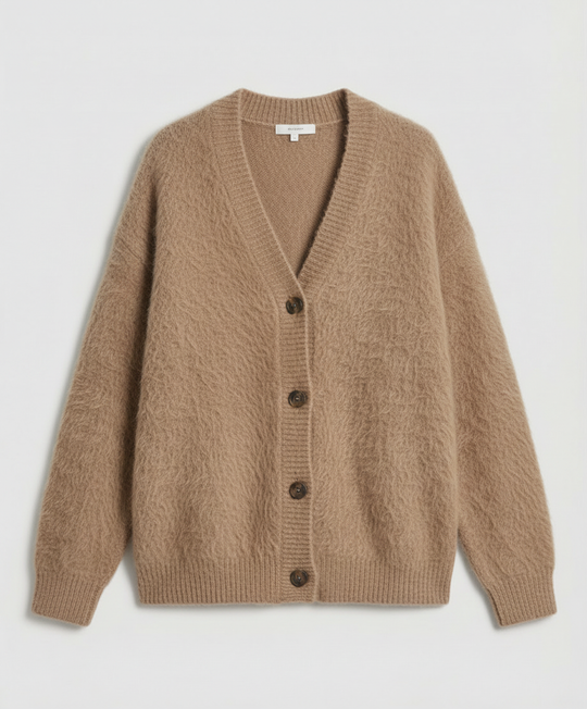 Kuschelige Mohair Strickjacke Damen | EB