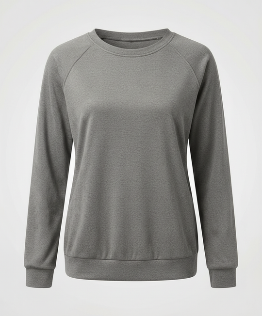 Bequemes Rundhals Sweatshirt Damen | EB