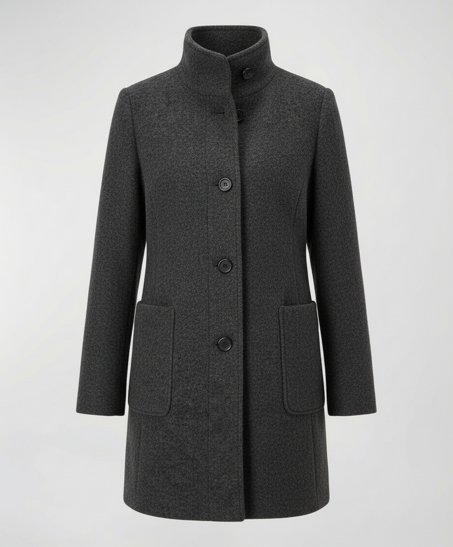 Eleganter Vintage Wollmantel Damen | EB