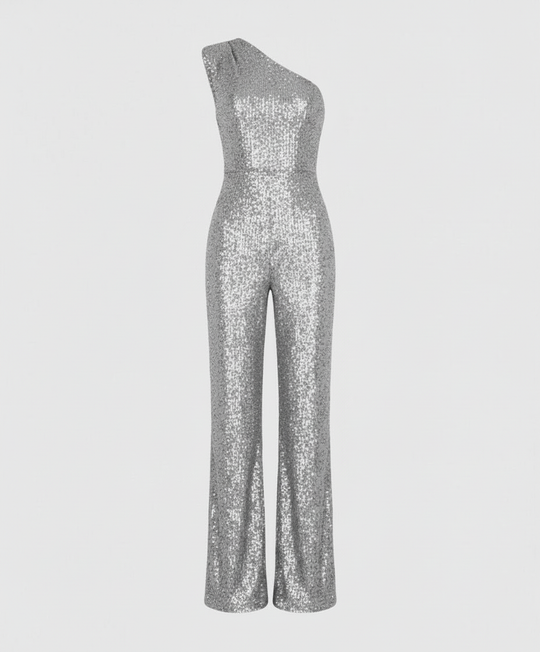 Moderner Pailletten Jumpsuit Damen | EB