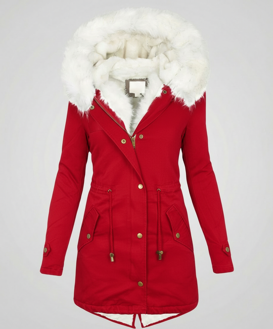 Warme Damen Winterjacke Mittellang | EB