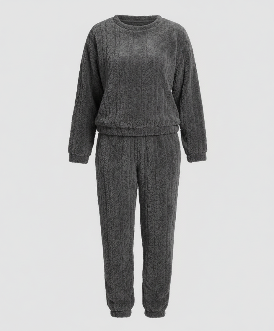 Kuscheliges Damen Fleece-Pyjama-Set | EB