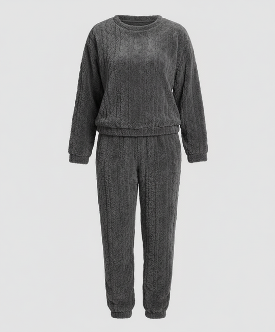 Kuscheliges Damen Fleece-Pyjama-Set | EB