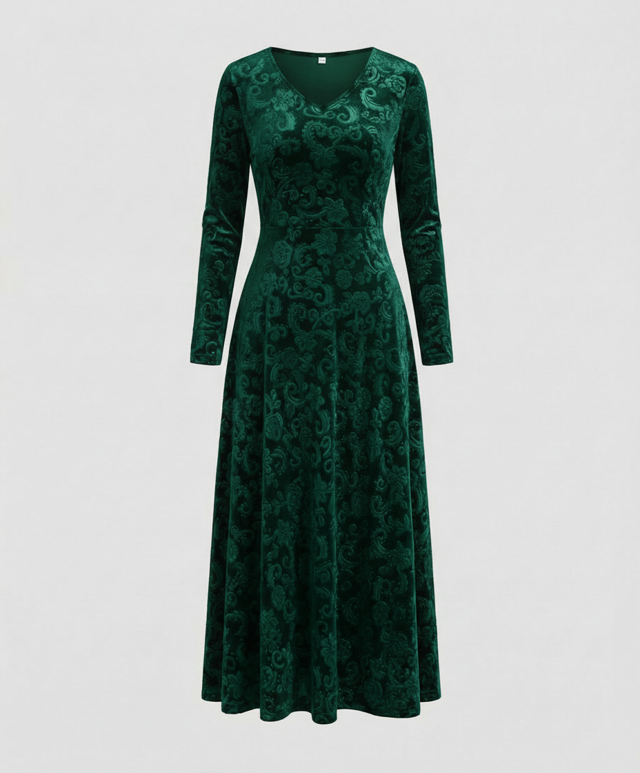 Figurschmeichelndes Ausgestelltes Kleid | EB