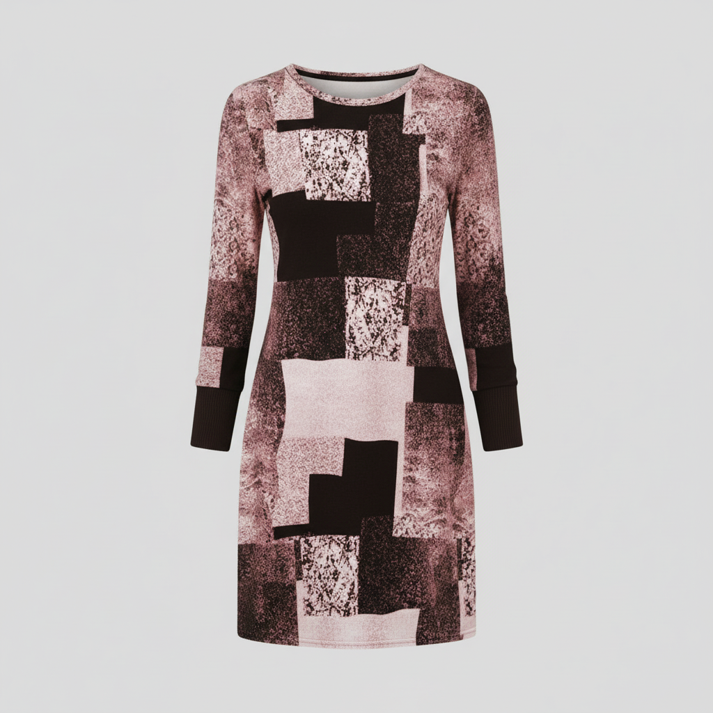 Damen Strickkleid Geometrisch | EB