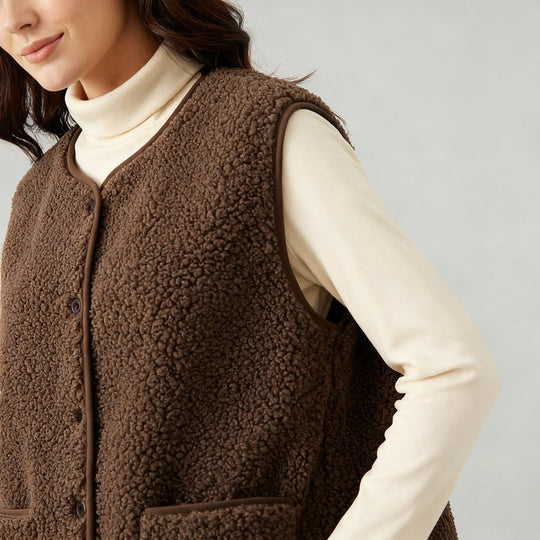 Winter Warme Elegante Fleece Weste Damen | EB