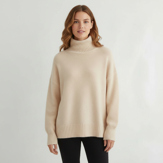 Rollkragenpullover Damen Komfort | EB