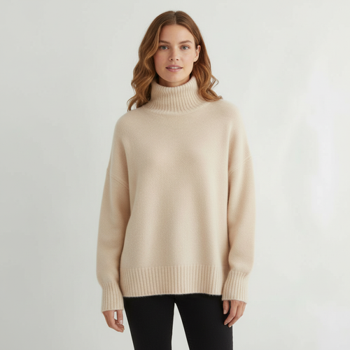 Rollkragenpullover Damen Komfort | EB
