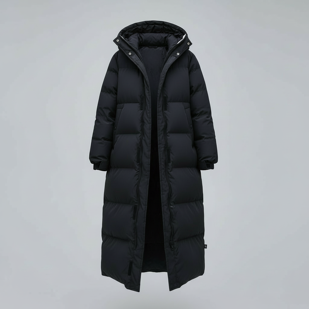 Winddichte Lange Winterjacke Damen | EB