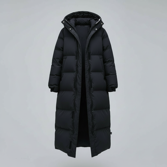 Winddichte Lange Winterjacke Damen | EB