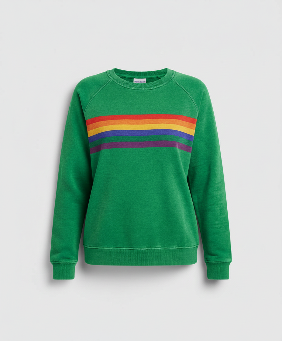 Weicher Regenbogen Pullover Damen | EB