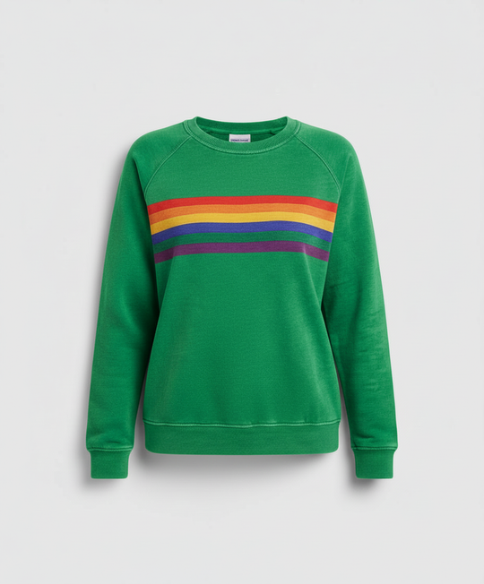 Weicher Regenbogen Pullover Damen | EB