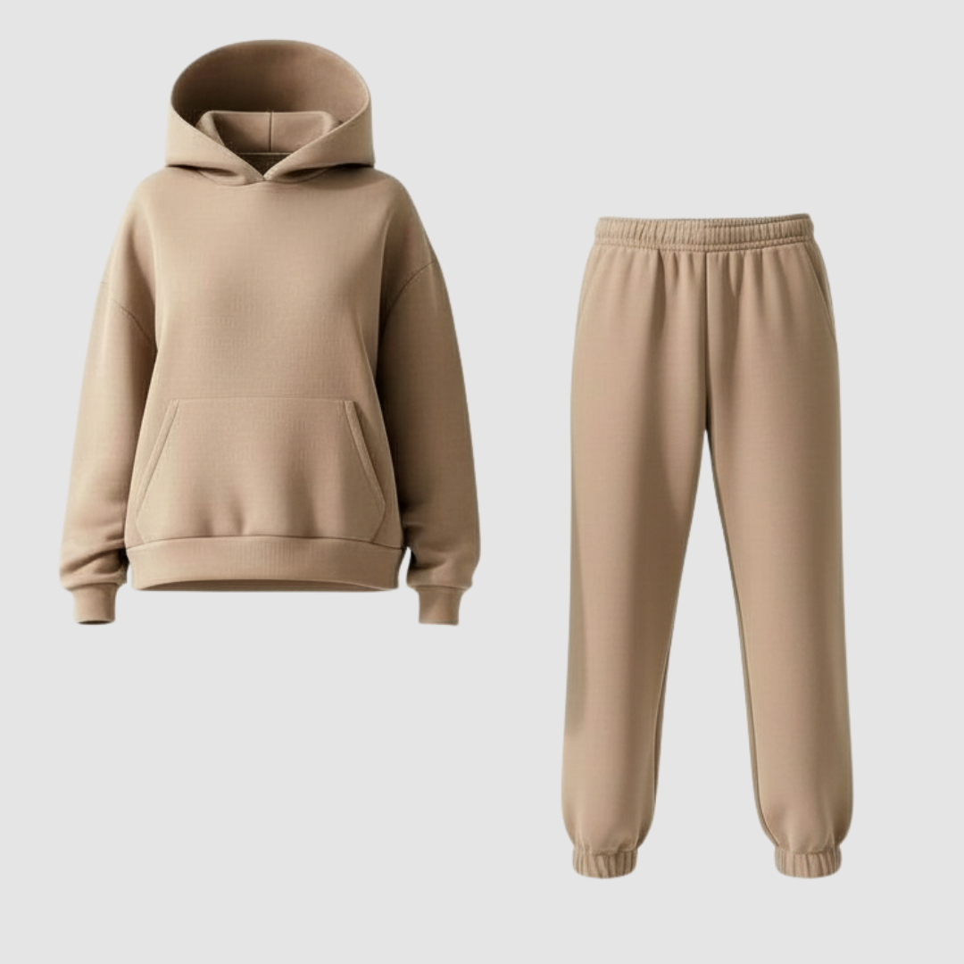Jogging Set Damen Komfort Weiches Set Loungewear | EB