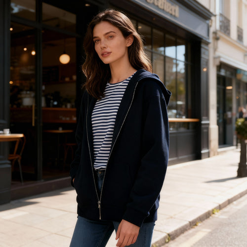 EB | Moderne Damenjacke mit Kapuze für Stil und Komfort