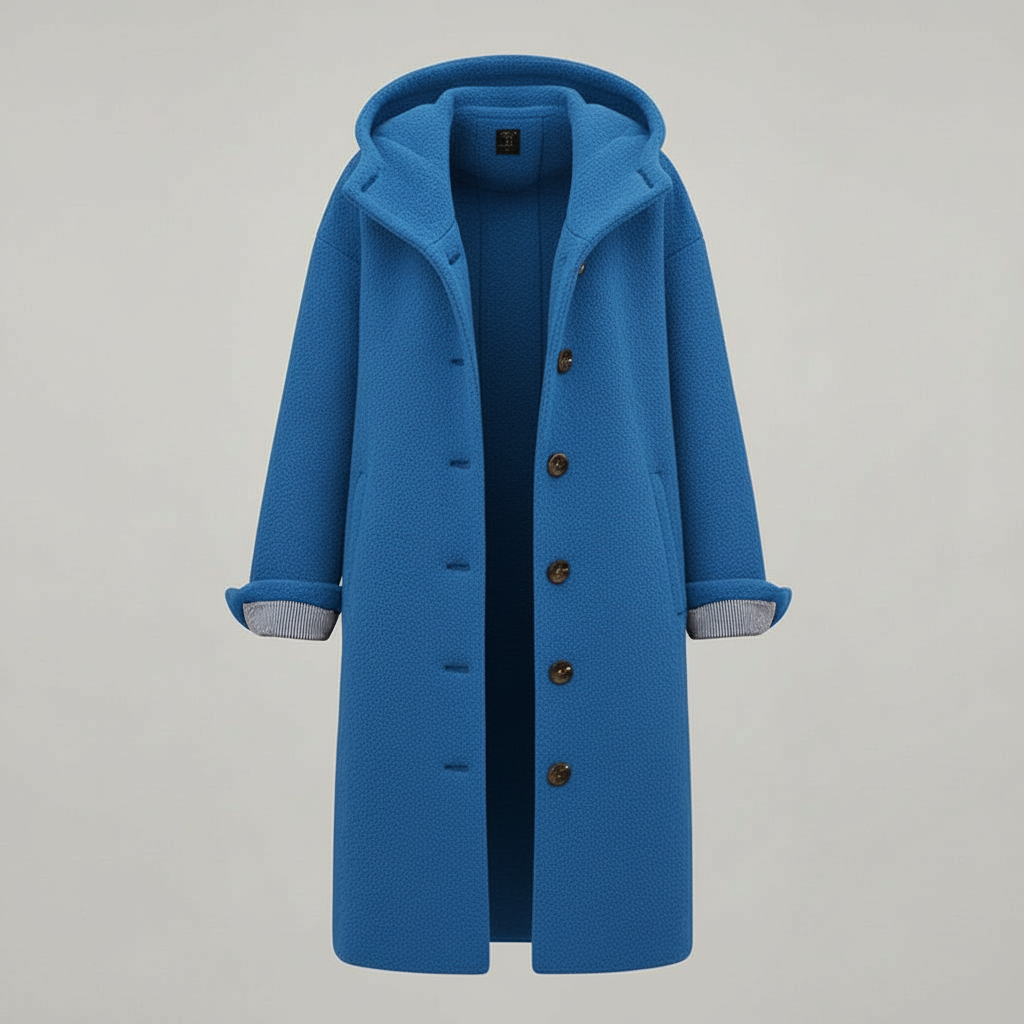 Eleganter Wintermantel Damen Komfort Langer Mantel Fleece | EB