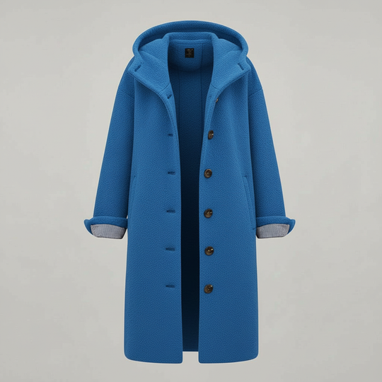 Eleganter Wintermantel Damen Komfort Langer Mantel Fleece | EB