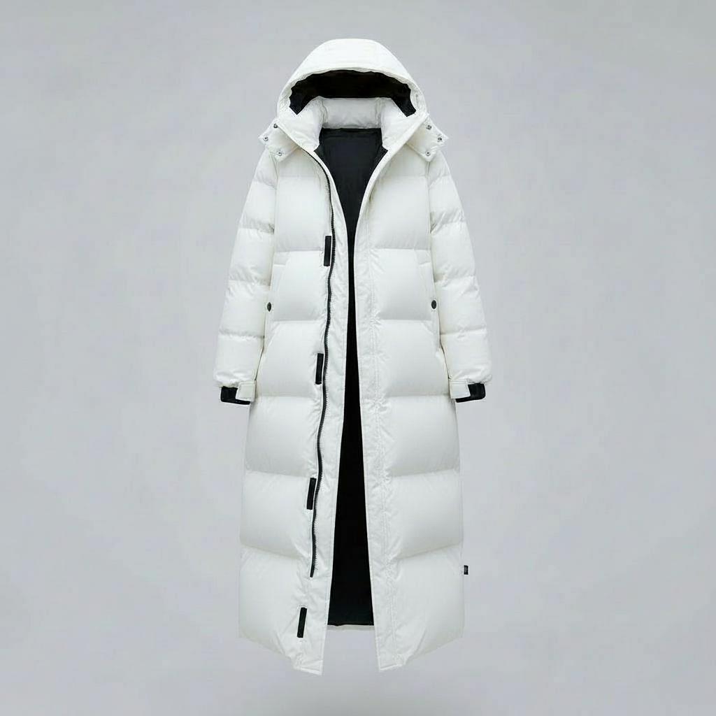 Winddichte Lange Winterjacke Damen | EB