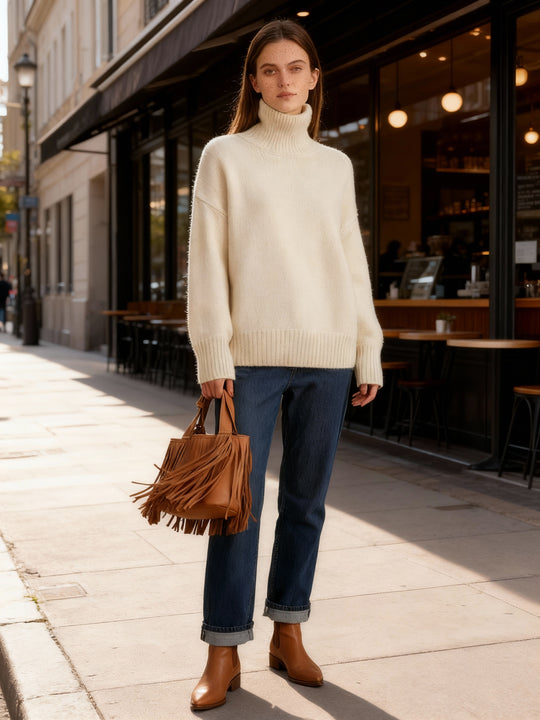 Damen Rollkragenpullover Linea | EB