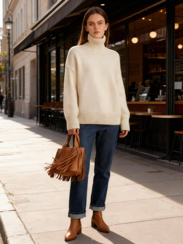 Damen Rollkragenpullover Linea | EB