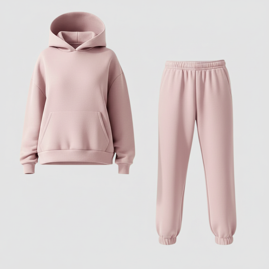 Jogging Set Damen Komfort Weiches Set Loungewear | EB