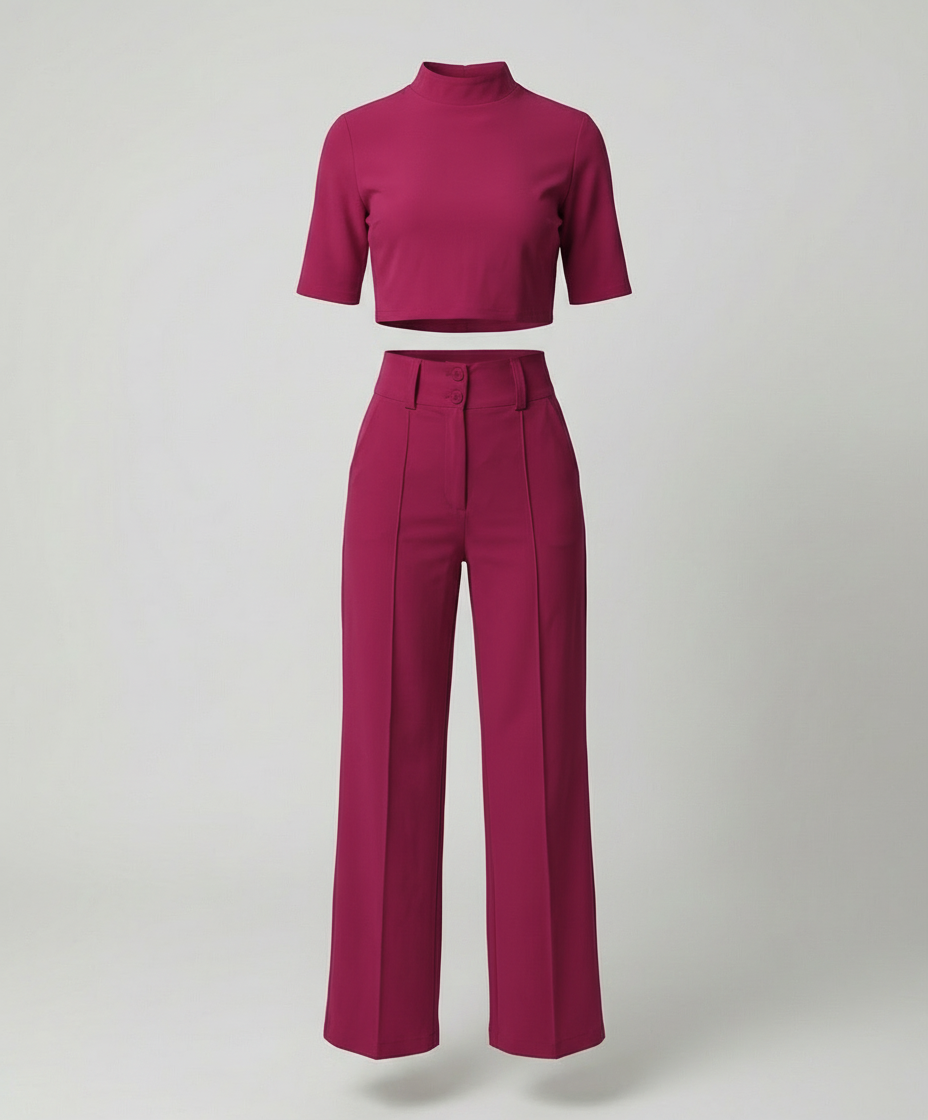 EB | Eleganz Tailliertes Herbst-Hosenset für Stilvolle Looks
