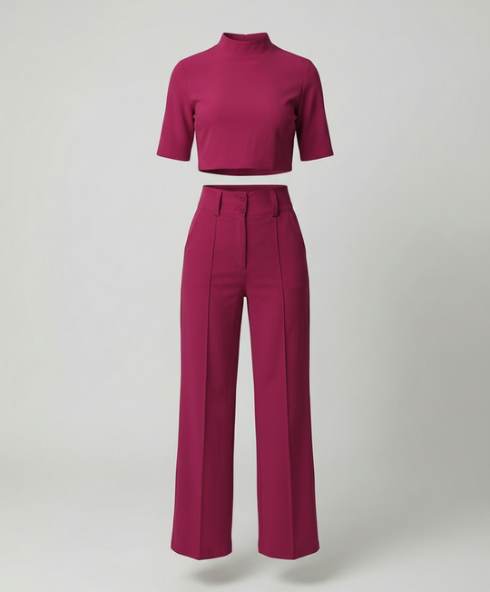 EB | Eleganz Tailliertes Herbst-Hosenset für Stilvolle Looks