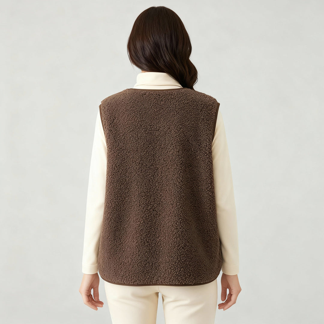 Winter Warme Elegante Fleece Weste Damen | EB