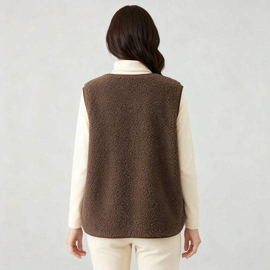Winter Warme Elegante Fleece Weste Damen | EB