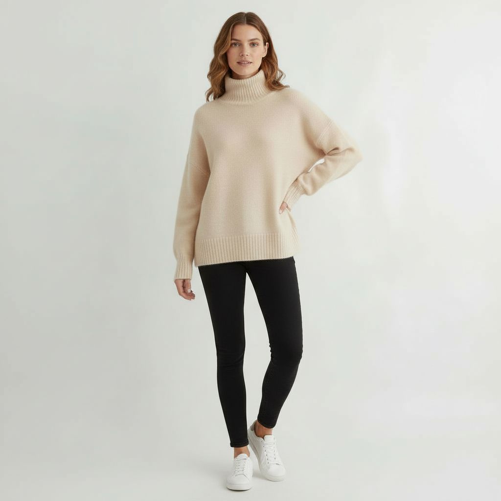 Rollkragenpullover Damen Komfort | EB