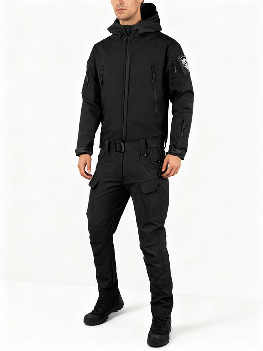 Herren multifunktionale Jacke mit Fleece-Innenfutter und Reißverschluss – EB