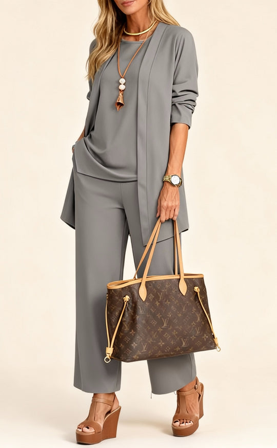 EB | Dreiteiliges Set – Oberteil & Hose für Damen