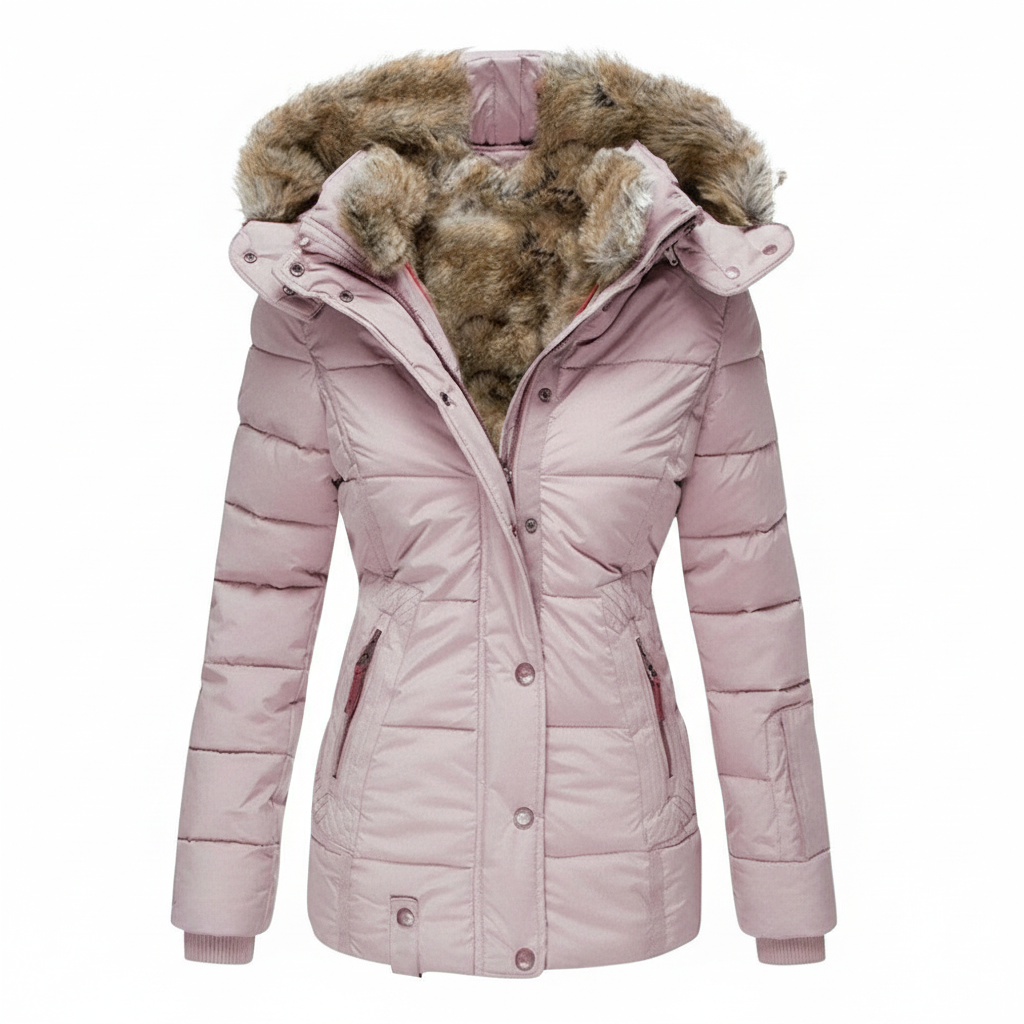 Warme Gefütterte Winterjacke Damen | EB