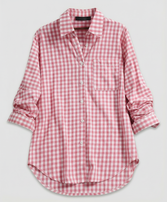 Damen Kariertes Hemd Oversize | EB