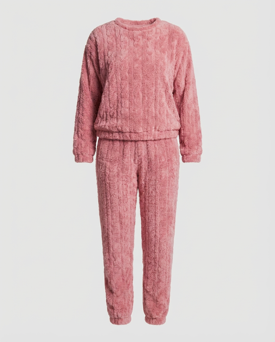 Kuscheliges Damen Fleece-Pyjama-Set | EB