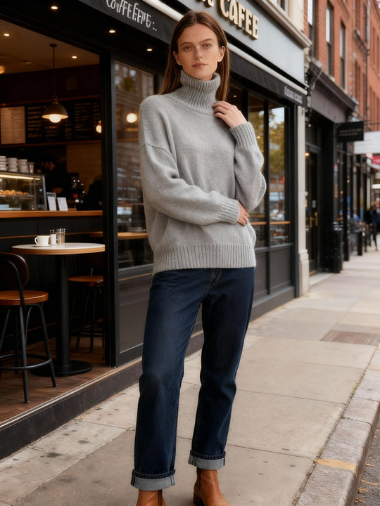 Damen Rollkragenpullover Linea | EB