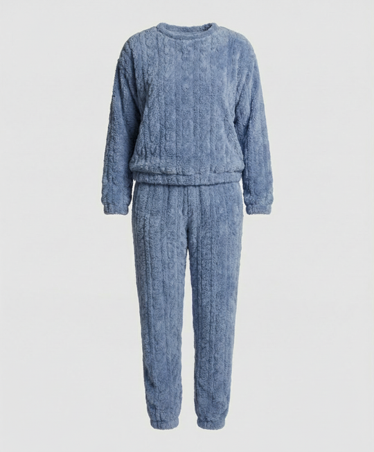 Kuscheliges Damen Fleece-Pyjama-Set | EB