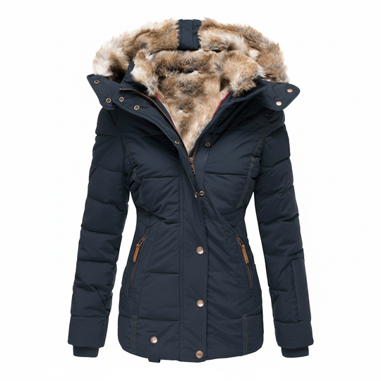 Warme Gefütterte Winterjacke Damen | EB