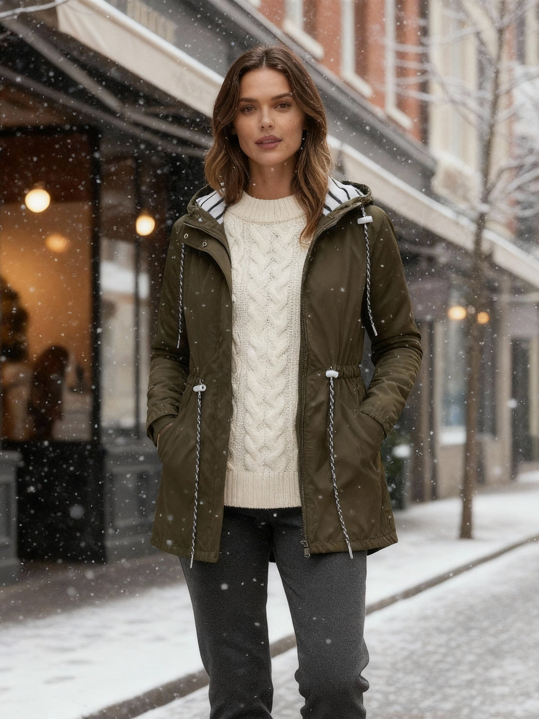 EB | Wasserdichte Lange Jacke für Alle Jahreszeiten