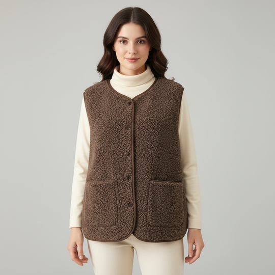 Winter Warme Elegante Fleece Weste Damen | EB