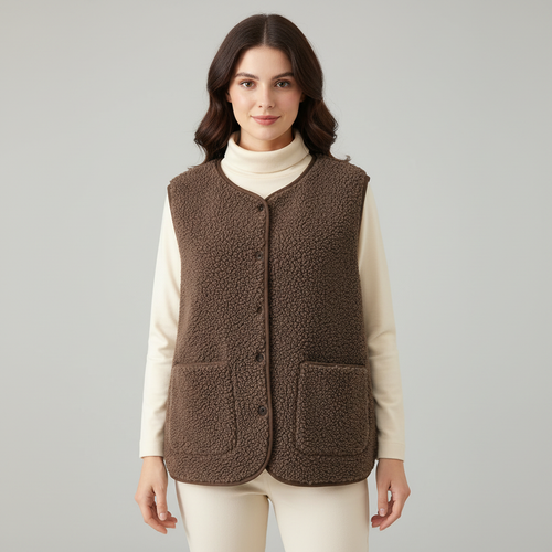 Winter Warme Elegante Fleece Weste Damen | EB