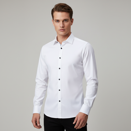 Bügelfreies Stretch Hemd Herren Slim Fit | EB
